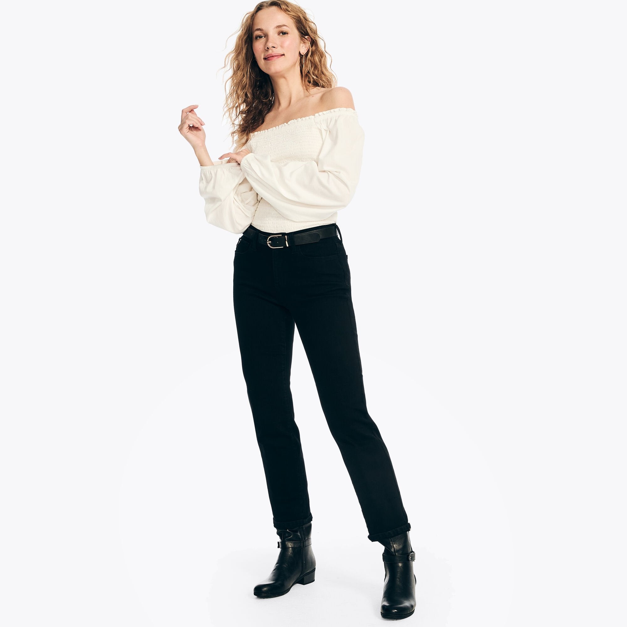 Женские прямые джинсы средней посадки Nautica Sustainably Crafted, цвет true black
Женские прямые джинсы средней посадки Nautica Sustainably Crafted, цвет true black