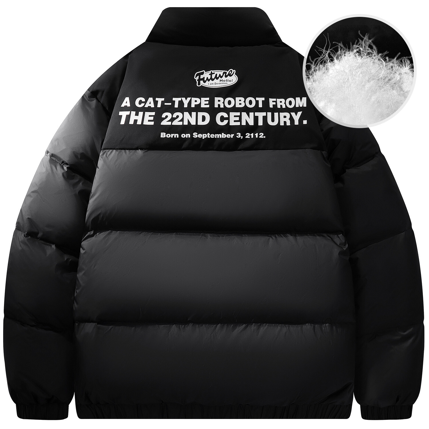 Пуховик унисекс Doraemon, Черный
Пуховик унисекс Doraemon, Черный