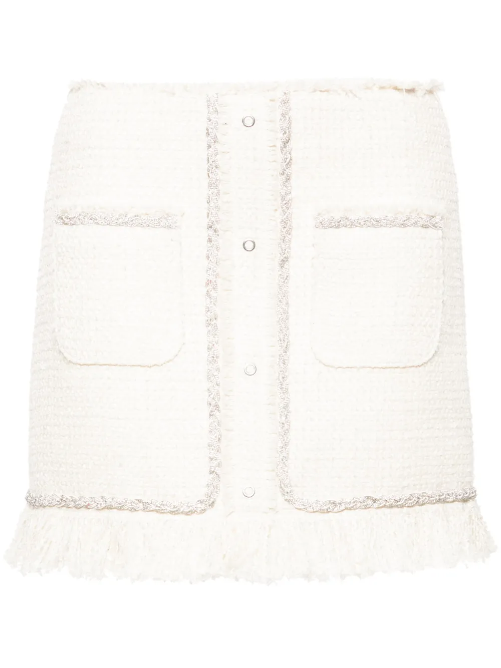 Твидовая мини-юбка с кристаллами Giuseppe Di Morabito, нейтральный
Твидовая мини-юбка с кристаллами Giuseppe Di Morabito, нейтральный