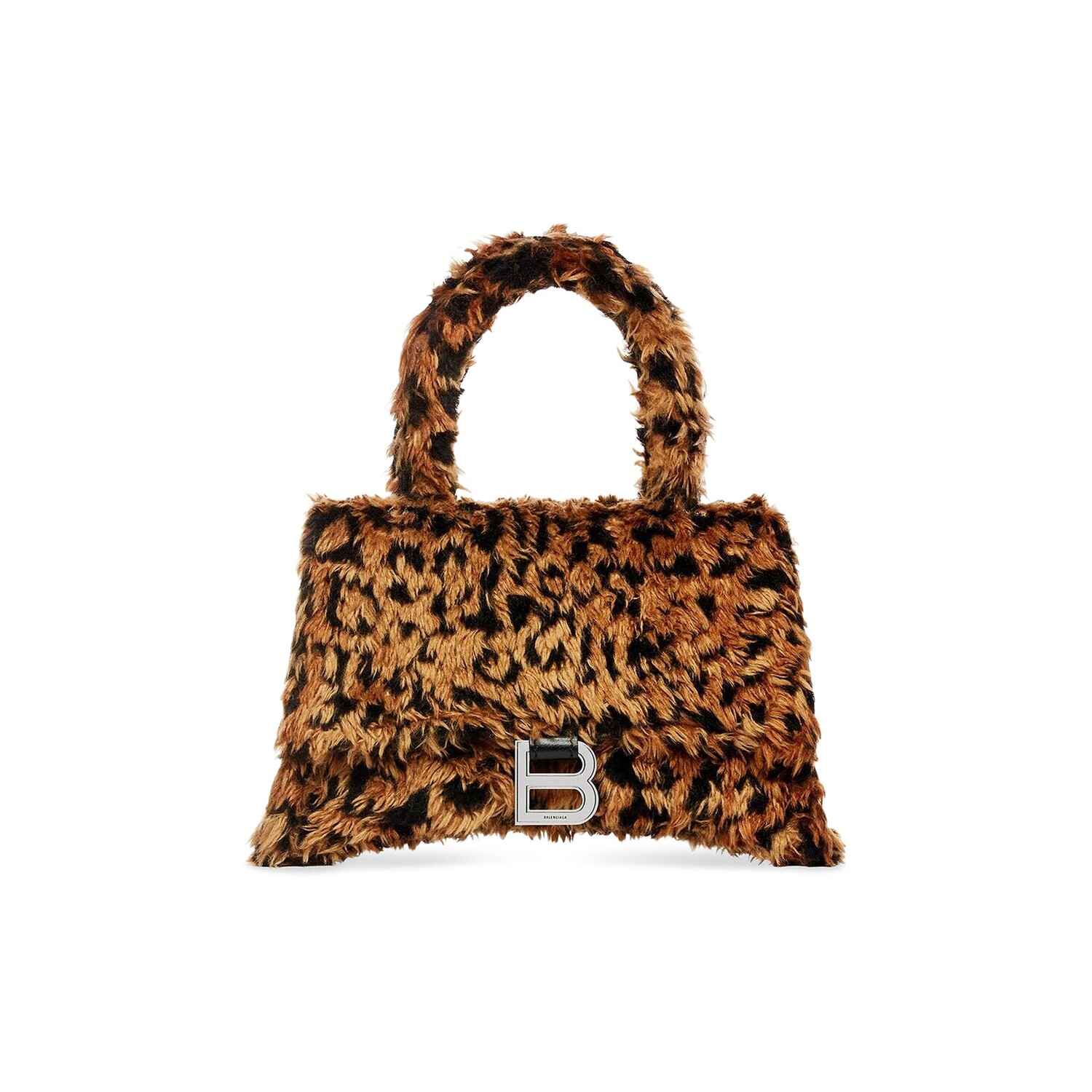 Маленькая сумочка Balenciaga Hourglass с ремешком, цвет Бежевый/коричневый 
Маленькая сумочка Balenciaga Hourglass с ремешком, цвет Бежевый/коричневый