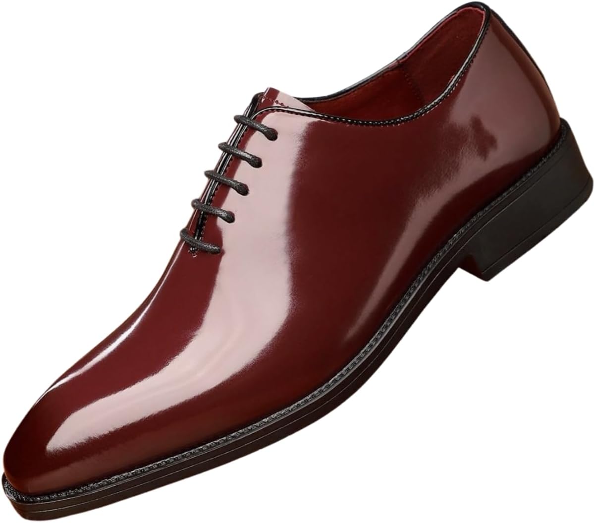 Мужские лаковые туфли Santimon, элегантные цельнокроеные модельные туфли на шнурках для свадеб и деловых мероприятий, бордовый
Мужские лаковые туфли Santimon, элегантные цельнокроеные модельные туфли на шнурках для свадеб и деловых мероприятий, бордовый
