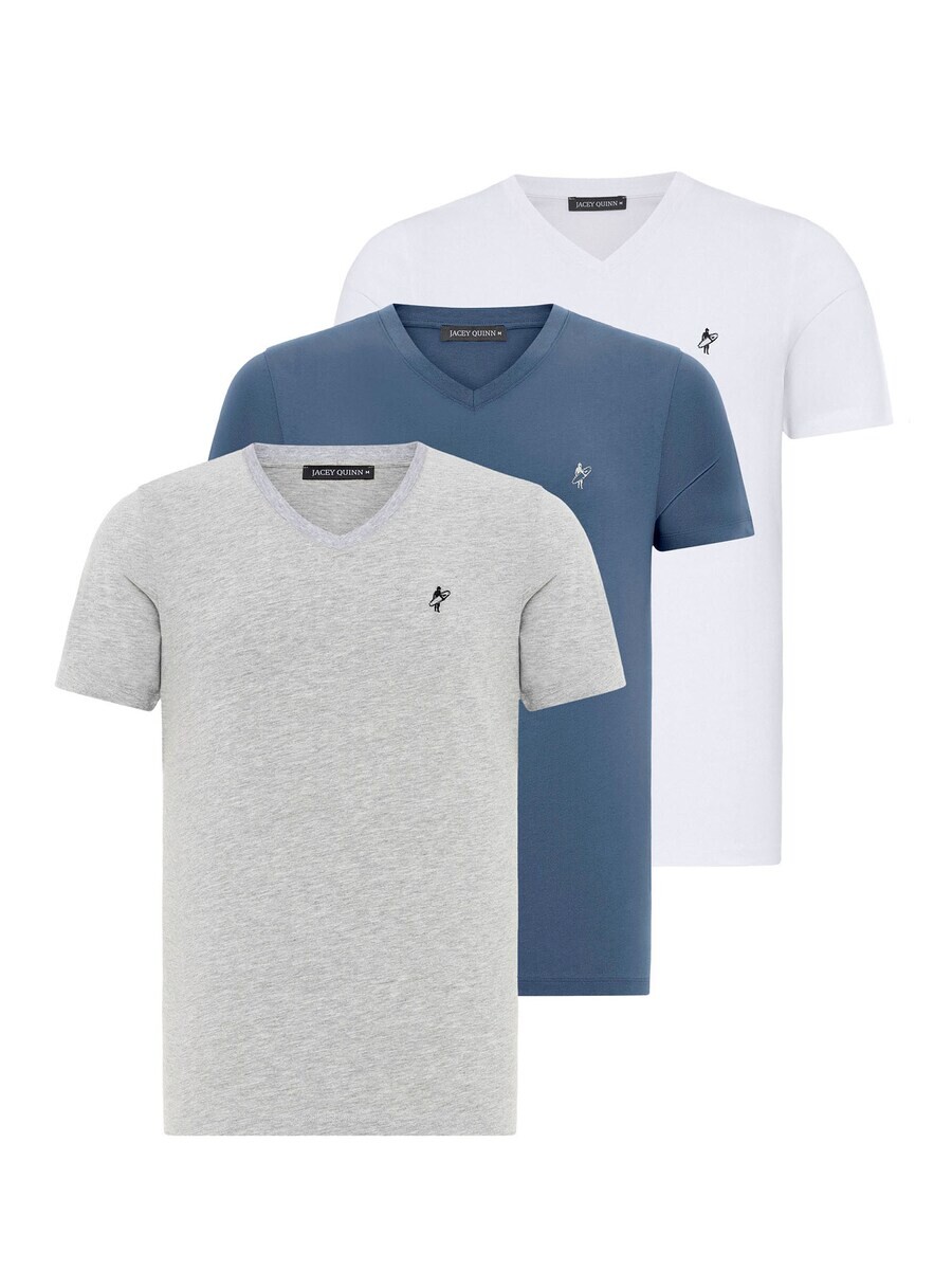 Классическая футболка Jacey Quinn Shirt, цвет blue/grey/white
Классическая футболка Jacey Quinn Shirt, цвет blue/grey/white