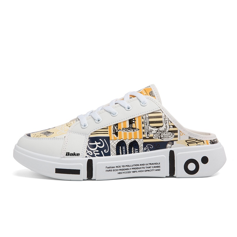 BAKE Мужские противоскользящие тапочки с закрытым носком, устойчивые к запаху, бело-желтые, цвет White Yellow
BAKE Мужские противоскользящие тапочки с закрытым носком, устойчивые к запаху, бело-желтые, цвет White Yellow