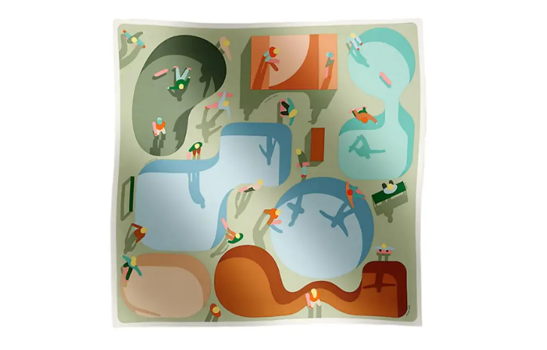 HERMES Шёлковый шарф Multicolor, Multicolor
HERMES Шёлковый шарф Multicolor, Multicolor