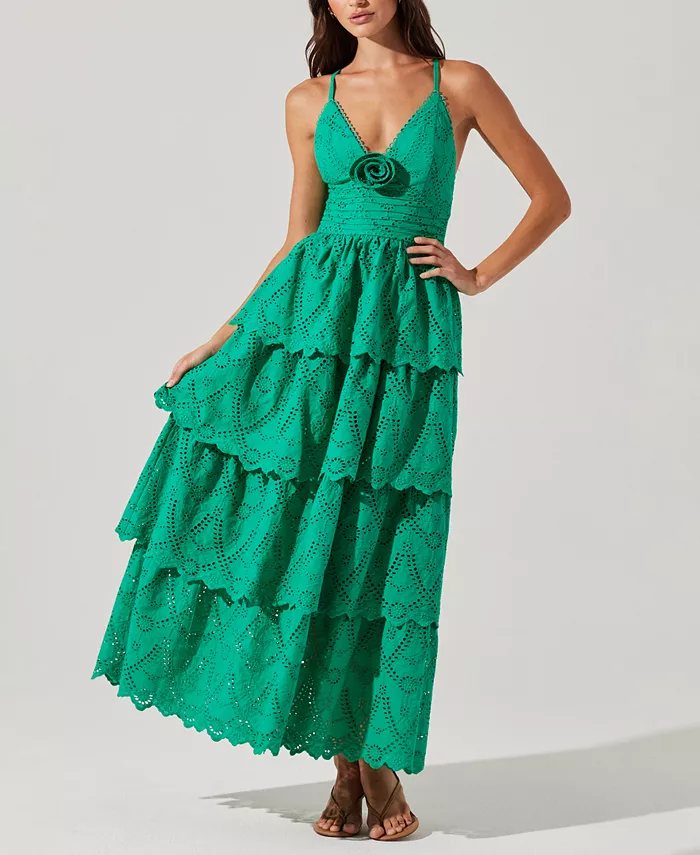 Женское хлопковое макси-платье Faeryn ASTR the Label, зеленый
Женское хлопковое макси-платье Faeryn ASTR the Label, зеленый