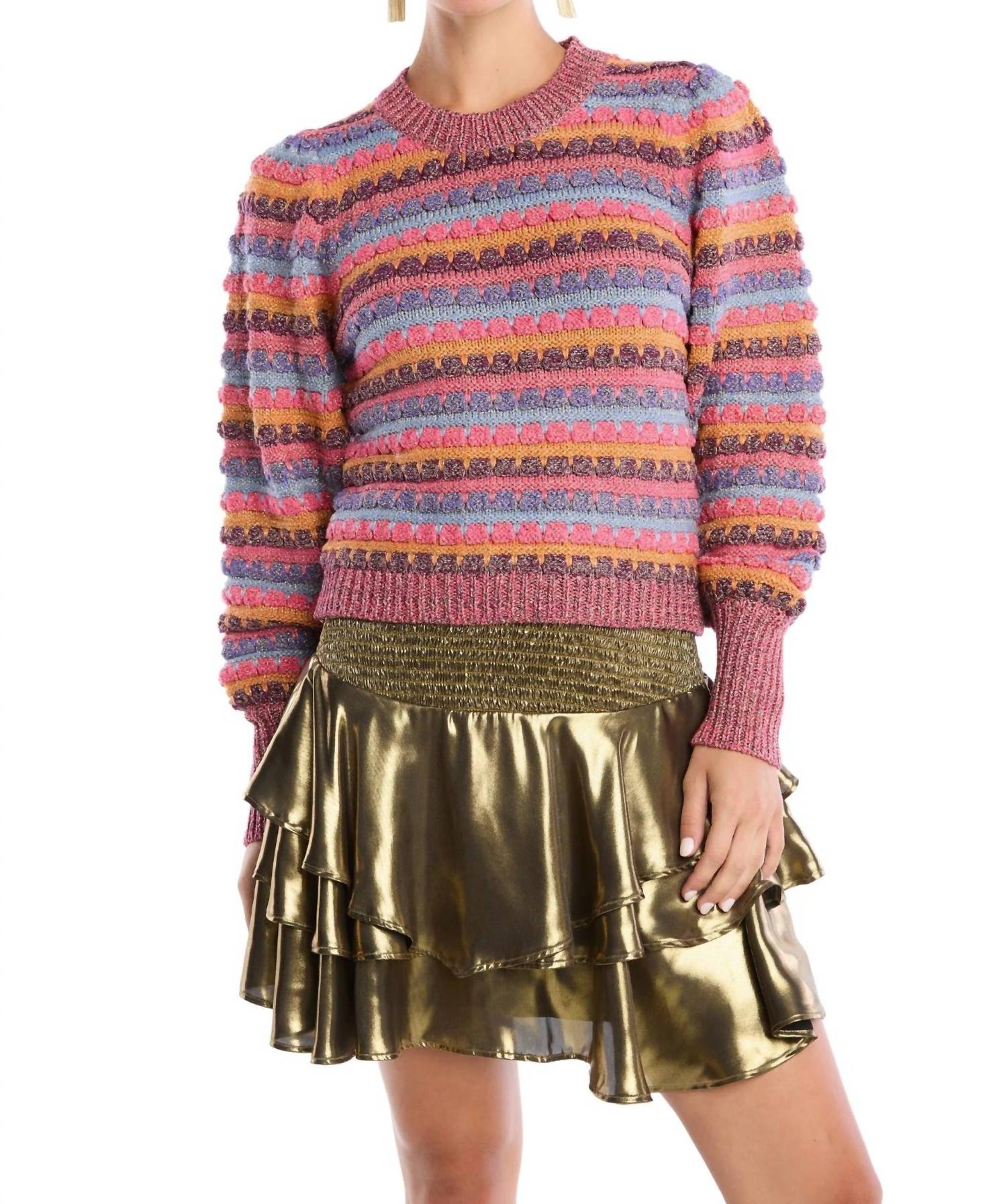 Розовый свитер Adele с металлическим отливом ALLISON NEW YORK
Розовый свитер Adele с металлическим отливом ALLISON NEW YORK