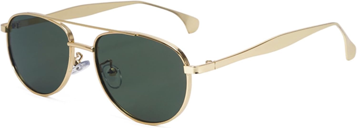 bullabulling Винтажные уникальные металлические солнцезащитные очки с двойной перемычкой для женщин и мужчин, защита от УФ-излучения UV400, для активного отдыха, унисекс, Gold Green
bullabulling Винтажные уникальные металлические солнцезащитные очки с двойной перемычкой для женщин и мужчин, защита от УФ-излучения UV400, для активного отдыха, унисекс, Gold Green