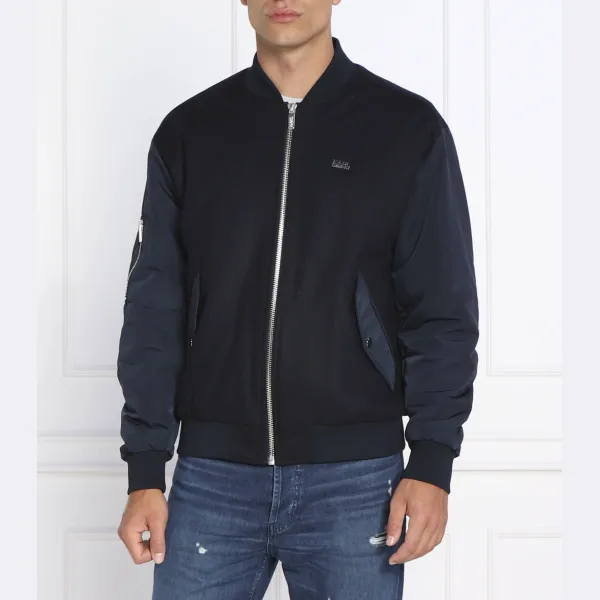 Шерстяной бомбер классического кроя с добавлением кашемира Karl Lagerfeld, синий
Шерстяной бомбер классического кроя с добавлением кашемира Karl Lagerfeld, синий