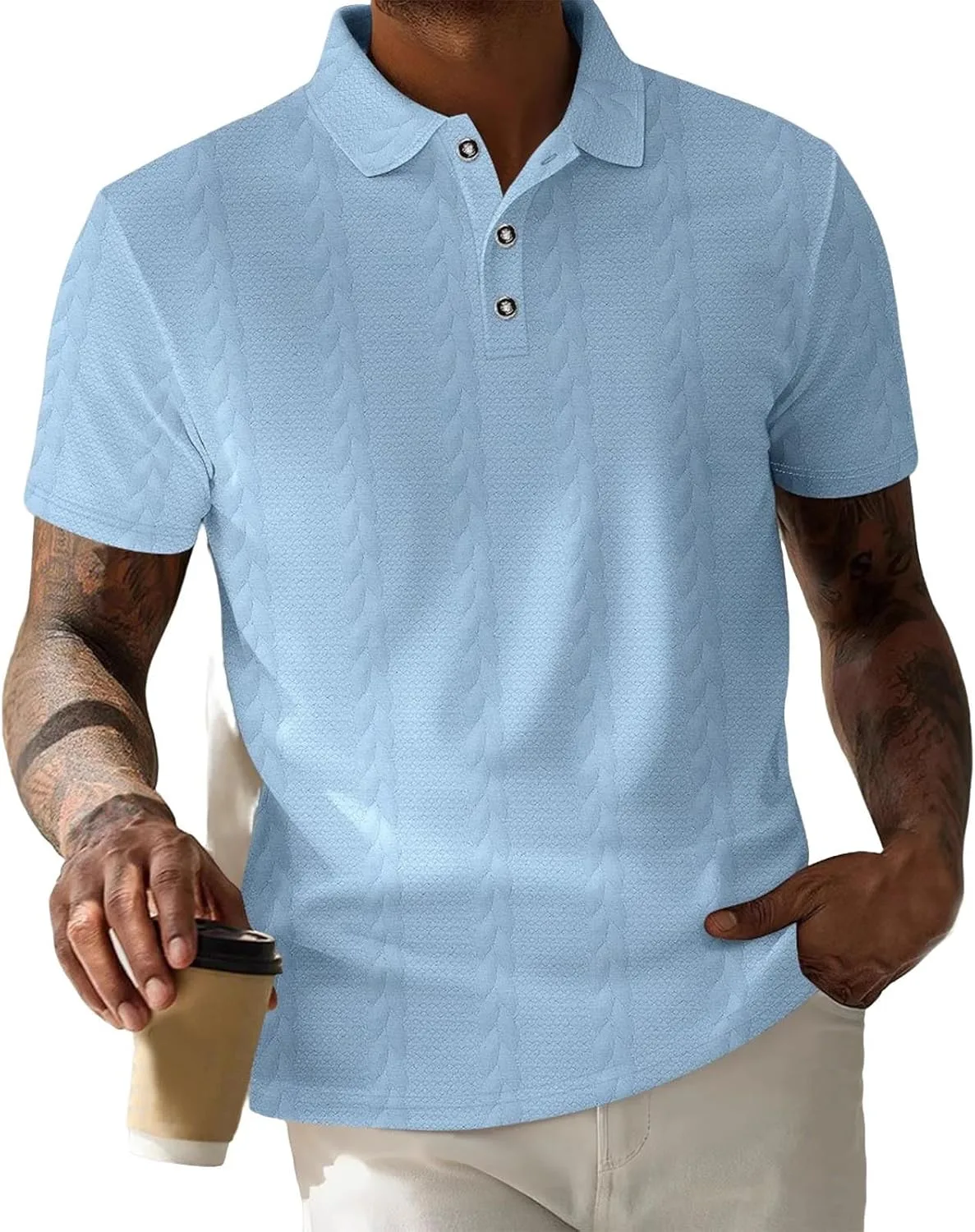 Мужская текстурированная рубашка-поло с коротким рукавом Lmdudan
Мужская текстурированная рубашка-поло с коротким рукавом Lmdudan