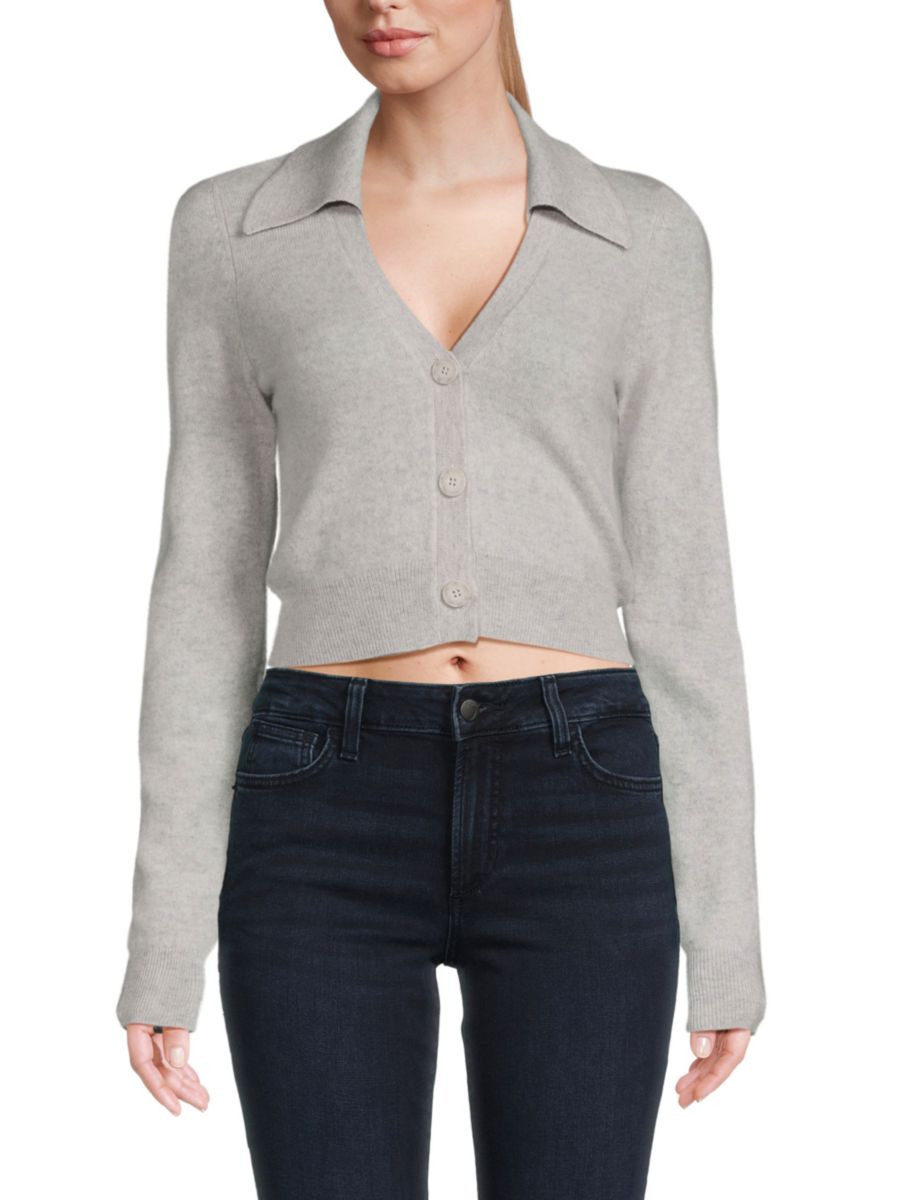 Укороченный кашемировый кардиган Naadam, цвет Frost Grey
Укороченный кашемировый кардиган Naadam, цвет Frost Grey
