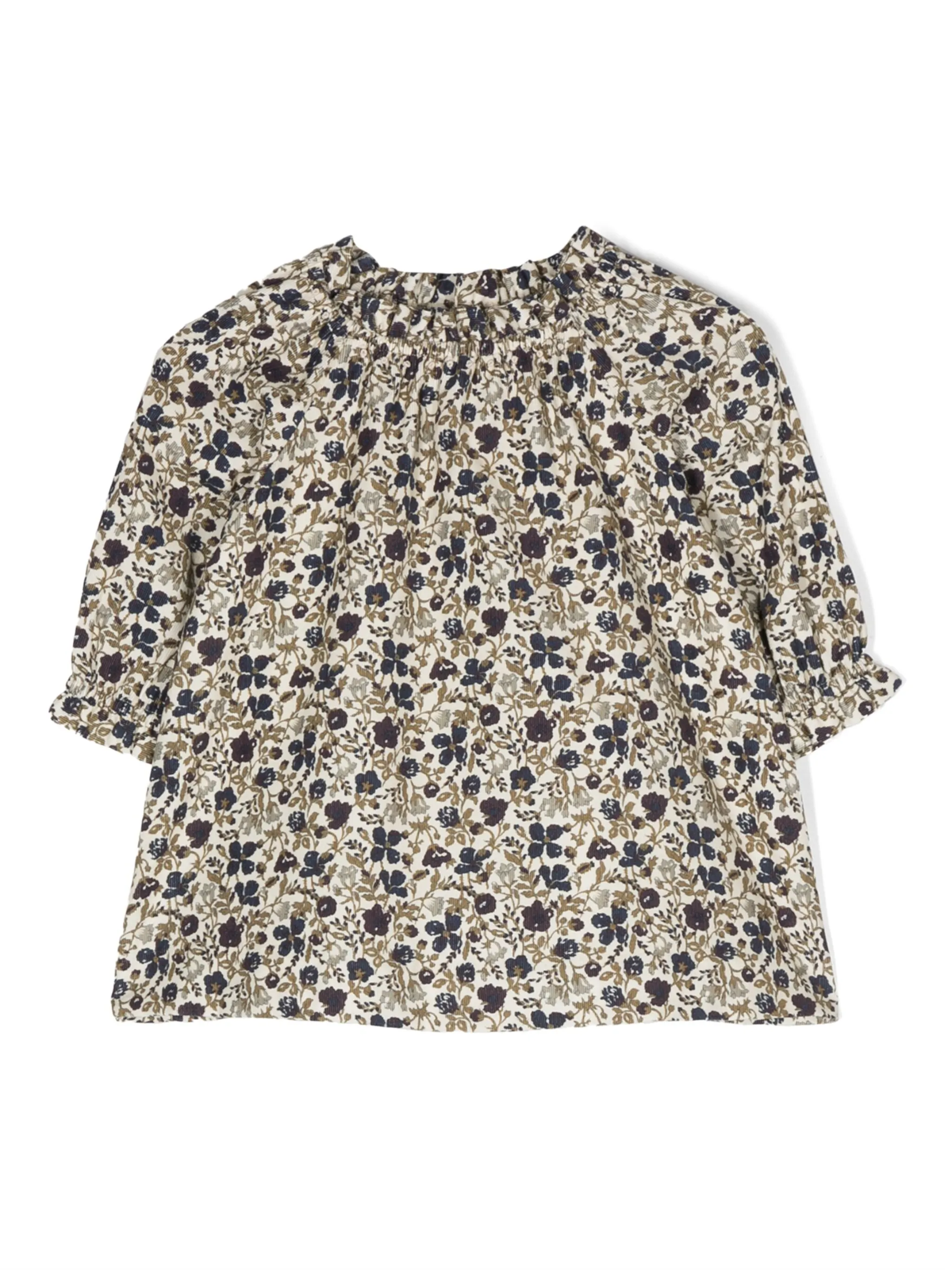 Вельветовое платье с оборками и цветочным принтом Bonpoint, белый
Вельветовое платье с оборками и цветочным принтом Bonpoint, белый