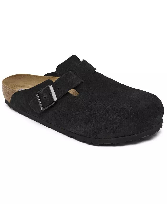Мужские замшевые кожаные сабо Boston Soft Footbed от Finish Line Birkenstock, черный
Мужские замшевые кожаные сабо Boston Soft Footbed от Finish Line Birkenstock, черный