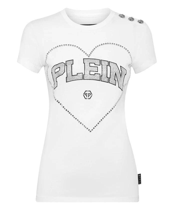 Облегающая футболка с сердечком. Philipp Plein, белый
Облегающая футболка с сердечком. Philipp Plein, белый