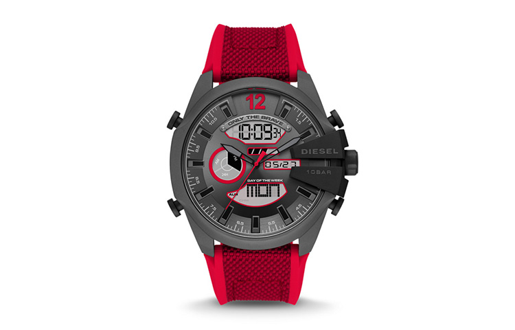 DIESEL Часы MEGA CHIEF Collection Armor Series Wrist Watch Quartz Movement Silicone Strap Black Dial Men's Watch DZ4551, Red Watch Dial
DIESEL Часы MEGA CHIEF Collection Armor Series Wrist Watch Quartz Movement Silicone Strap Black Dial Men's Watch DZ4551, Red Watch Dial