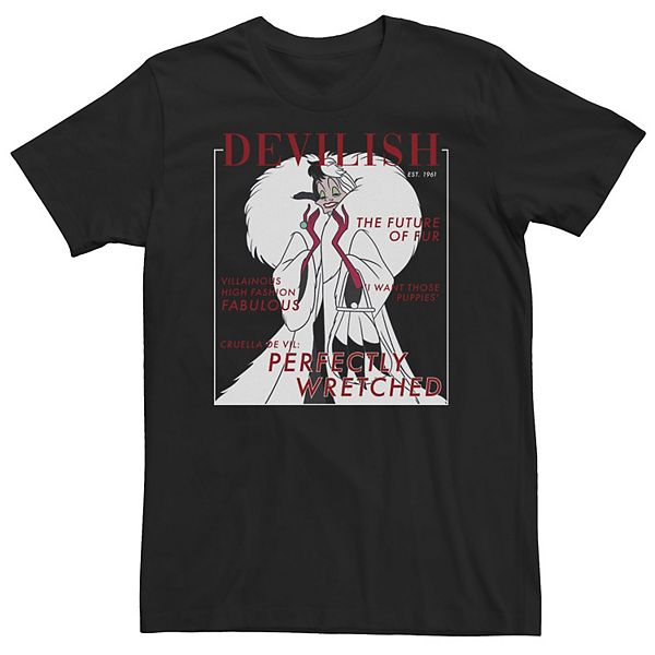 Футболка Big & Tall Villains Halloween Cruella Magazine Cover Disney
Футболка Big & Tall Villains Halloween Cruella Magazine Cover Disney