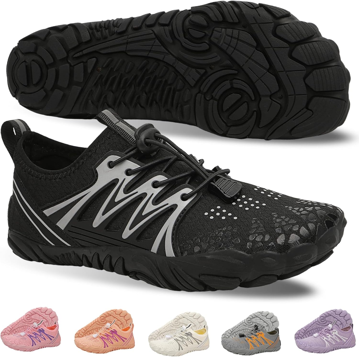 Кроссовки для походов для женщин и мужчин - легкие водонепроницаемые кроссовки с быстрым высыханием и нескользящей подошвой для пеших прогулок, водных видов спорта и пляжного отдыха с широкой носочной частью Ieirye, черный
Кроссовки для походов для женщин и мужчин - легкие водонепроницаемые кроссовки с быстрым высыханием и нескользящей подошвой для пеших прогулок, водных видов спорта и пляжного отдыха с широкой носочной частью Ieirye, черный