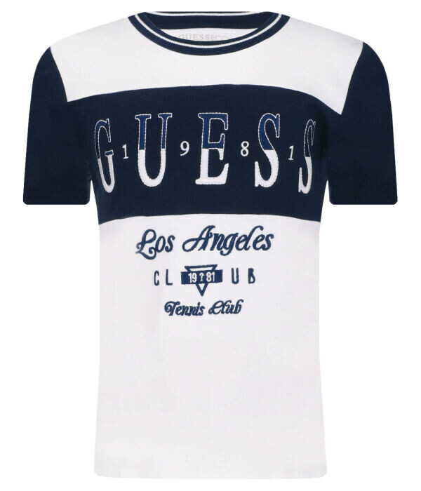 Футболка детская Guess с надписью, синий/белый
Футболка детская Guess с надписью, синий/белый