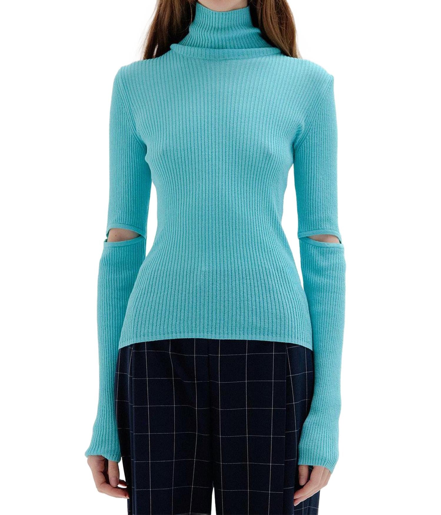 Свободный вязаный свитер Solly с рубчиками в нежно-голубом цвете EENK
Свободный вязаный свитер Solly с рубчиками в нежно-голубом цвете EENK