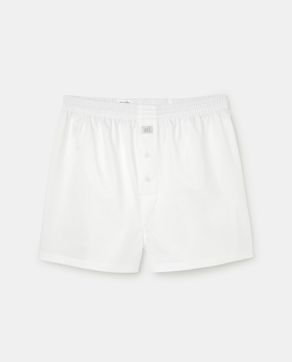 Мужские боксеры из шотландской пряжи ZD белого цвета ZD, белый 
Мужские боксеры из шотландской пряжи ZD белого цвета ZD, белый