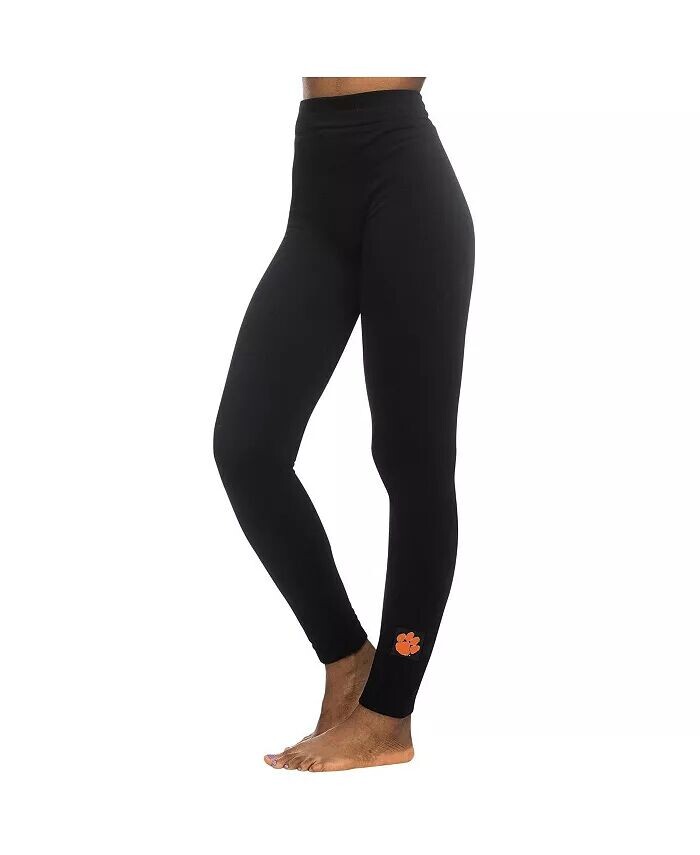 Черные женские флисовые леггинсы Clemson Tigers Zoozatz, черный 
Черные женские флисовые леггинсы Clemson Tigers Zoozatz, черный