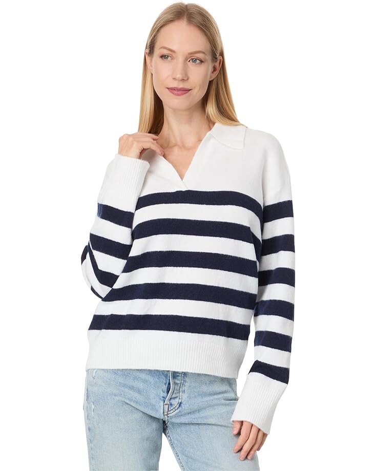 Свитер Michael Stars Finley Johnny Collar Stripe, цвет Chalk/Nocturnal Stripe
Свитер Michael Stars Finley Johnny Collar Stripe, цвет Chalk/Nocturnal Stripe