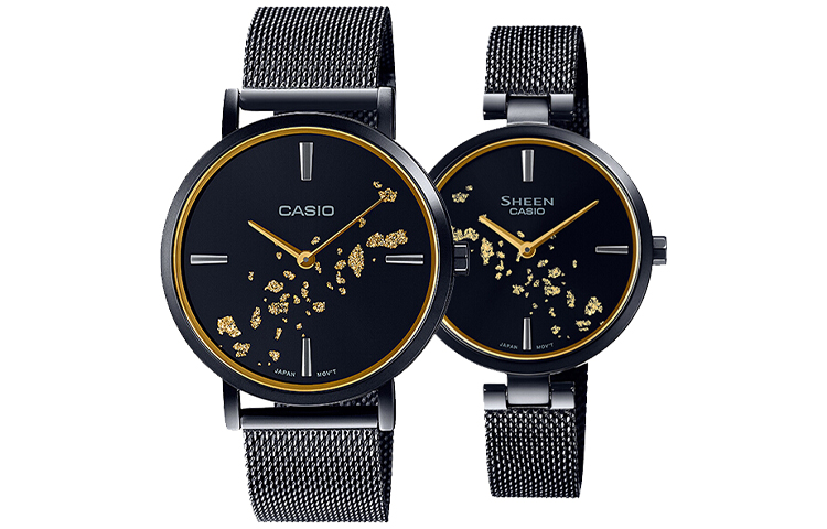 CASIO Часы Pair Table Series Gold Leaf Theme And Style Collection Quartz Movement Metal Strap Watch Unisex Black Dial, Black Dial+Black Dial (Matching Watch)
CASIO Часы Pair Table Series Gold Leaf Theme And Style Collection Quartz Movement Metal Strap Watch Unisex Black Dial, Black Dial+Black Dial (Matching Watch)