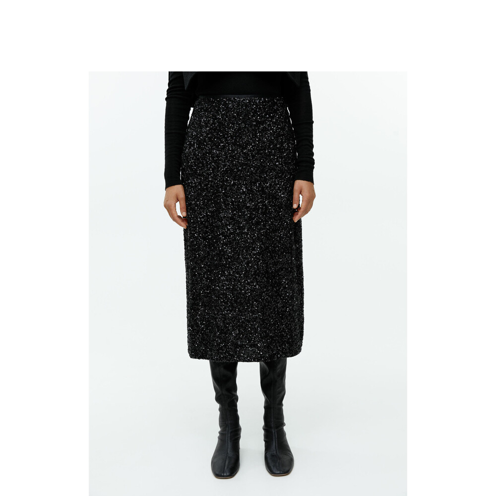 Юбка Arket с пайетками, черный
Юбка Arket с пайетками, черный