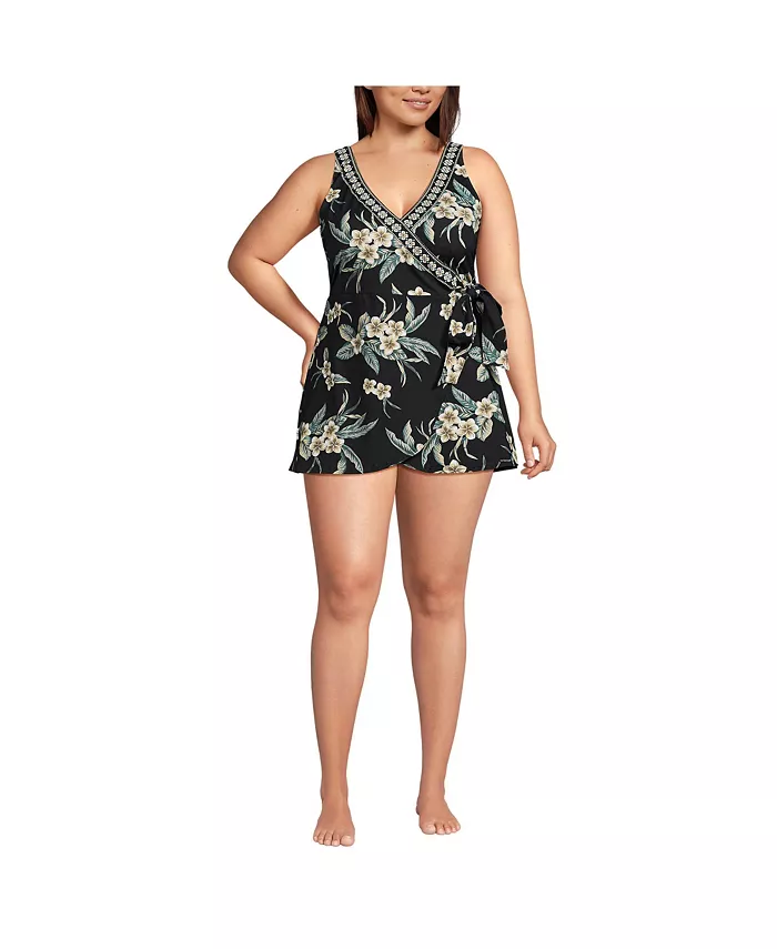 Женский купальник-мини с завязками по бокам Lands' End, черный
Женский купальник-мини с завязками по бокам Lands' End, черный