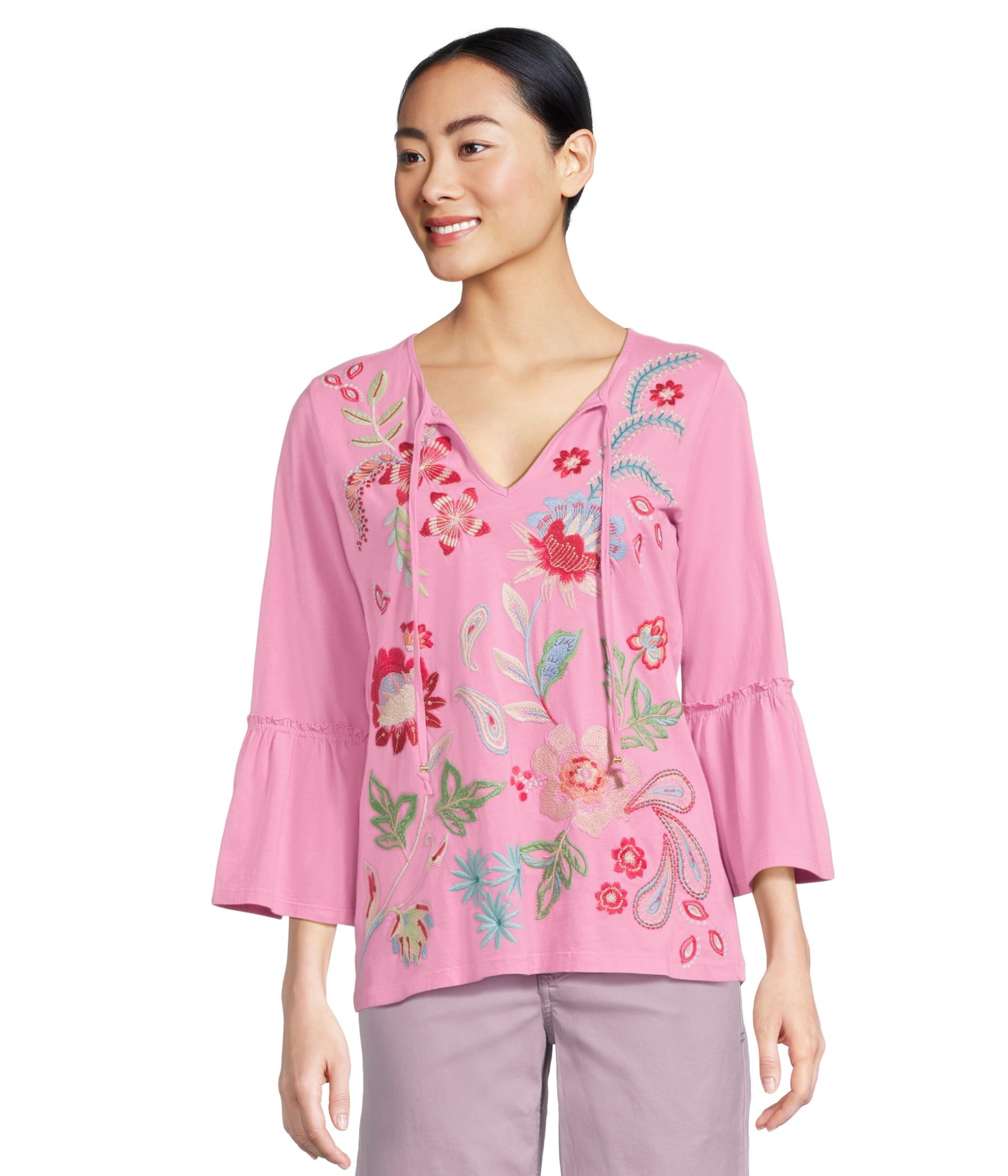 Футболка Johnny Was Ruffle Sleeve T-Shirt, Moonlite Mauve
Футболка Johnny Was Ruffle Sleeve T-Shirt, Moonlite Mauve