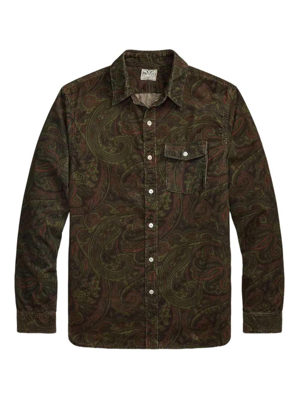 Рубашка с узором пейсли Ralph Lauren RRL, коричневый
Рубашка с узором пейсли Ralph Lauren RRL, коричневый