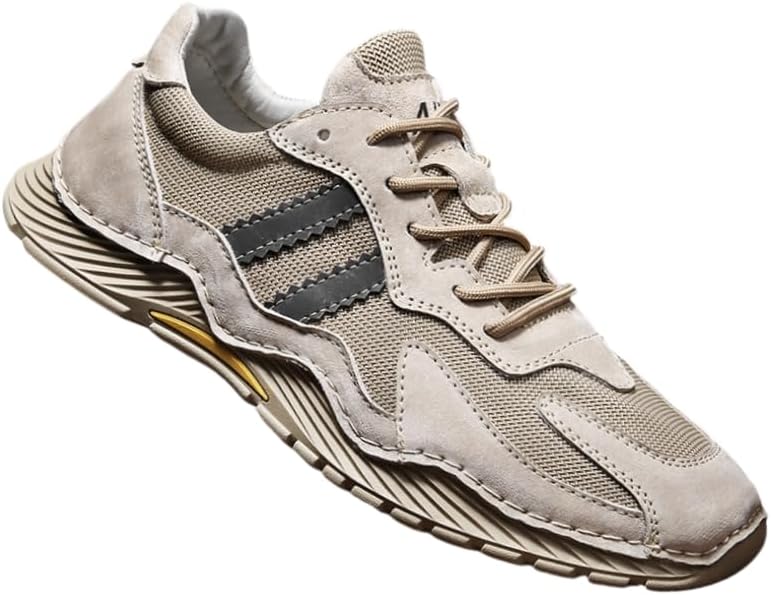 Мужские стильные повседневные спортивные кроссовки для лета и осени, с удобной и мягкой подошвой, дышащие с сетчатой шнуровкой, подходят для повседневных прогулок и походов Hoalox, Sand Color
Мужские стильные повседневные спортивные кроссовки для лета и осени, с удобной и мягкой подошвой, дышащие с сетчатой шнуровкой, подходят для повседневных прогулок и походов Hoalox, Sand Color