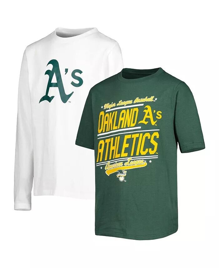 Комплект футболок Oakland Athletics Combo для мальчиков, зеленый, белый Stitches
Комплект футболок Oakland Athletics Combo для мальчиков, зеленый, белый Stitches