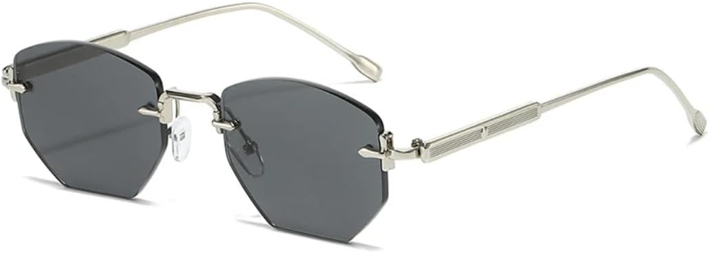 Ретро-солнцезащитные очки квадратной формы с многоугольными линзами для женщин, модные без оправы, прозрачные линзы Ocean, защита от УФ-излучения UV400 для мужчин UATXTAU, Silver Grey
Ретро-солнцезащитные очки квадратной формы с многоугольными линзами для женщин, модные без оправы, прозрачные линзы Ocean, защита от УФ-излучения UV400 для мужчин UATXTAU, Silver Grey