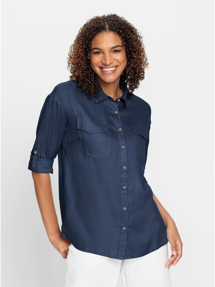 Темно-синяя блузка-рубашка WITT WEIDEN
Темно-синяя блузка-рубашка WITT WEIDEN