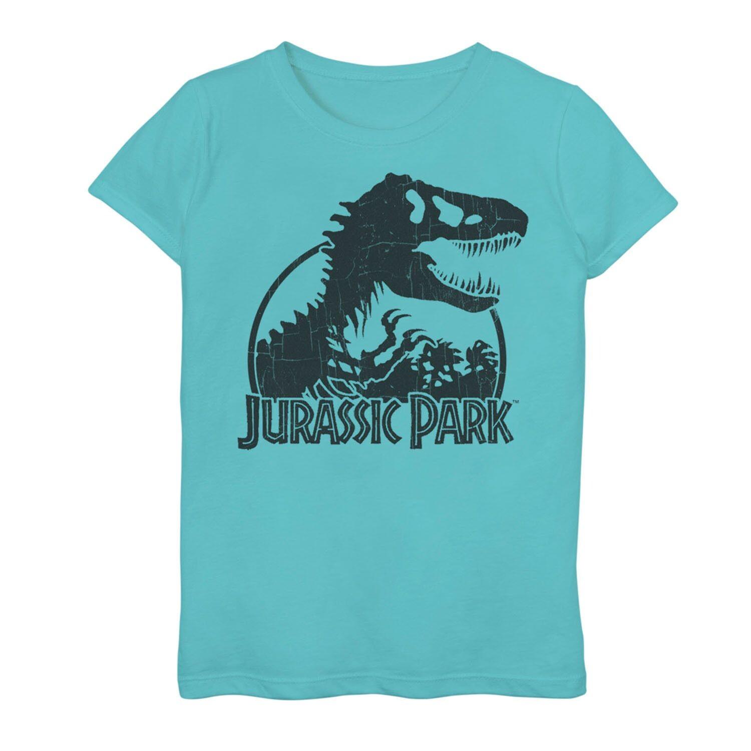 Классическая футболка с логотипом и рисунком скелета тиранозавра для девочек 7–16 лет «Парк Юрского периода» Licensed Character
Классическая футболка с логотипом и рисунком скелета тиранозавра для девочек 7–16 лет «Парк Юрского периода» Licensed Character