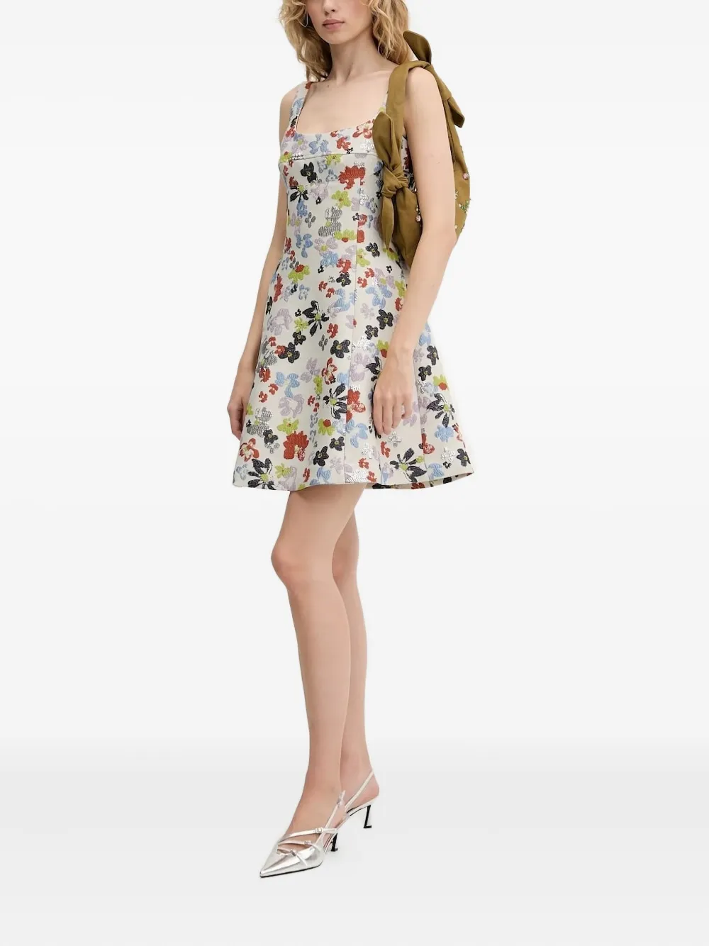 Мини-платье с цветочным принтом и пряжками на бретельках Stine Goya, нейтральный
Мини-платье с цветочным принтом и пряжками на бретельках Stine Goya, нейтральный