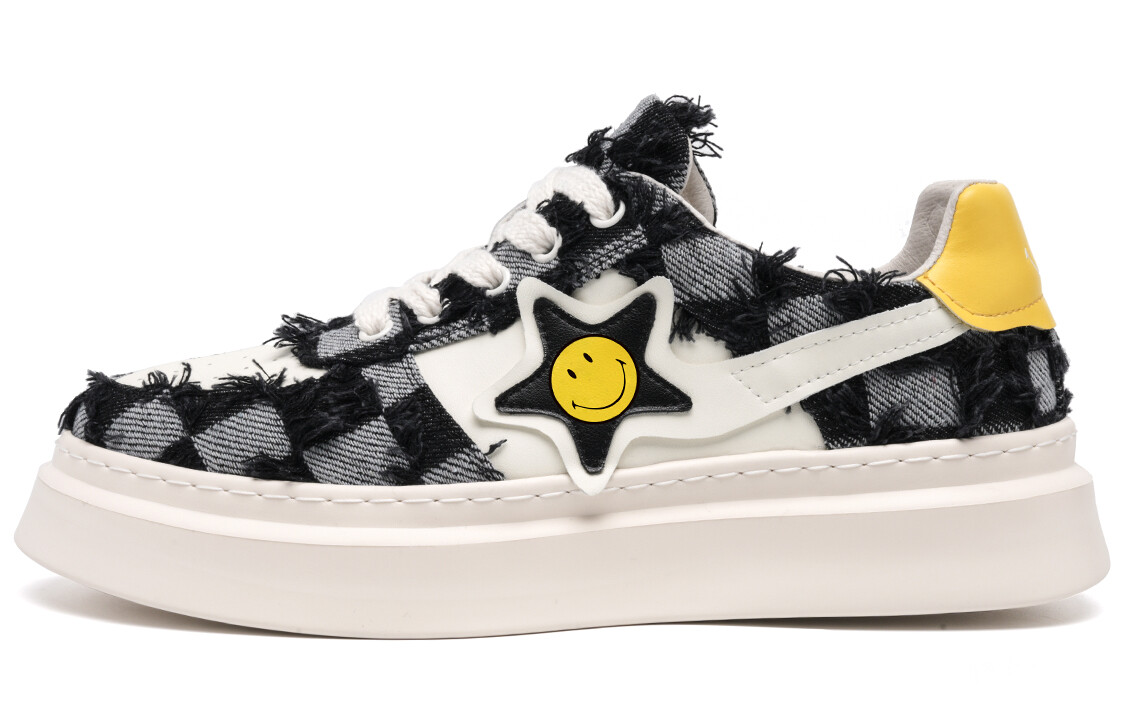 Кеды мужские, обувь для скейтбординга низкая Smiley, черный/белый
Кеды мужские, обувь для скейтбординга низкая Smiley, черный/белый