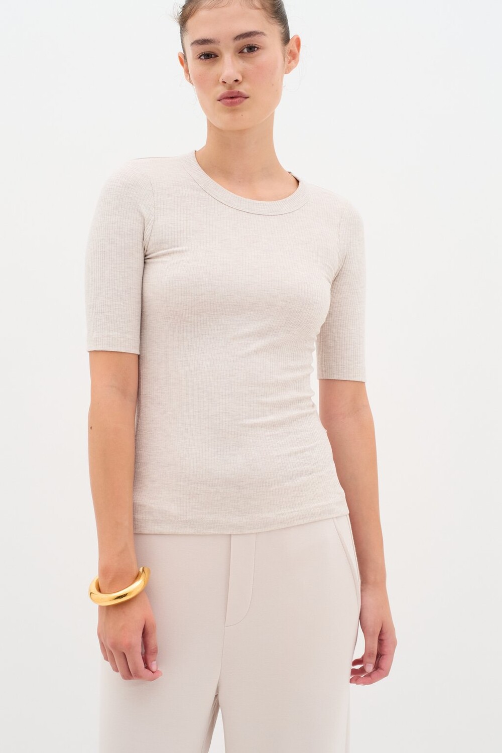 Базовая футболка DAGNEW MELANGE InWear, белый
Базовая футболка DAGNEW MELANGE InWear, белый