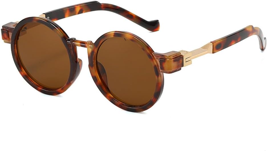 Женские круглые солнцезащитные очки в стиле панк, ретро-очки с защитой от УФ-излучения UV400; мужские прозрачные солнцезащитные очки с градиентным переходом HDUBFY, Leopard Tea
Женские круглые солнцезащитные очки в стиле панк, ретро-очки с защитой от УФ-излучения UV400; мужские прозрачные солнцезащитные очки с градиентным переходом HDUBFY, Leopard Tea