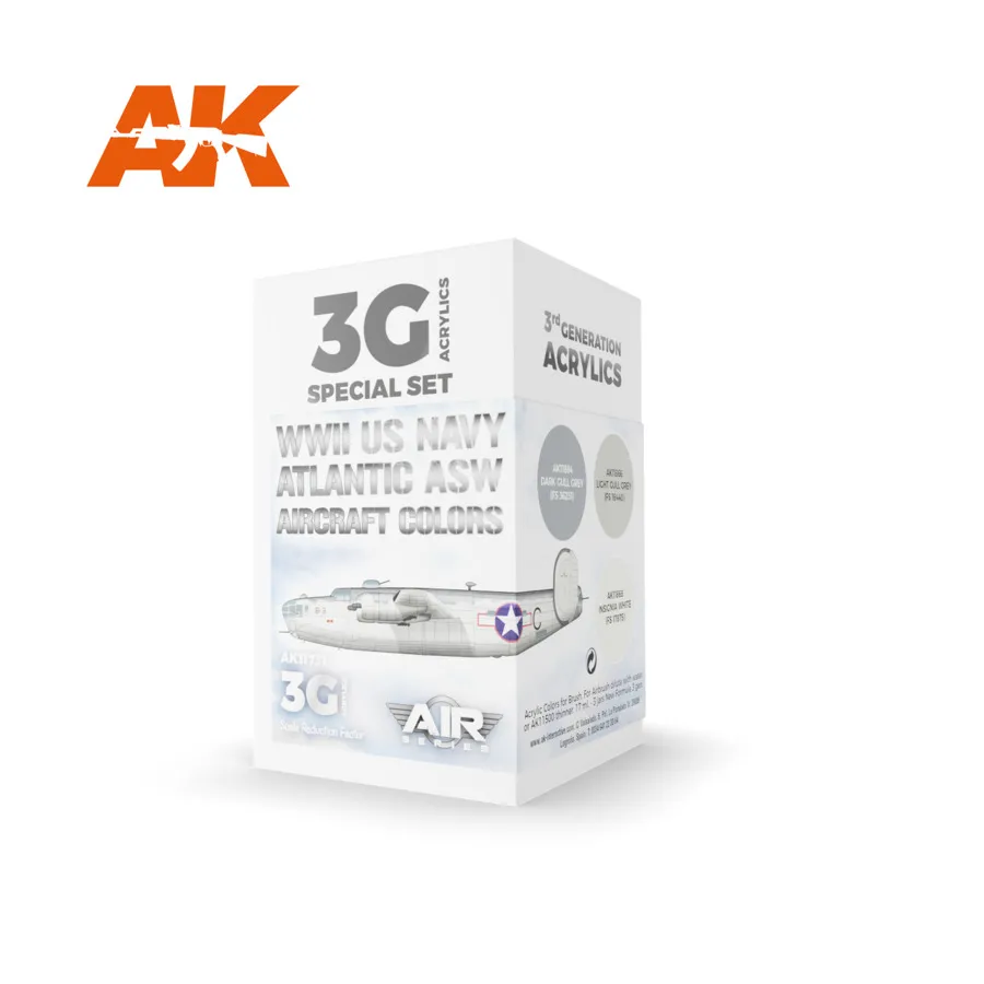 Цвета противолодочных самолетов ВМС США времен Второй мировой войны, 3rd Gen Acrylic Special Set
Цвета противолодочных самолетов ВМС США времен Второй мировой войны, 3rd Gen Acrylic Special Set