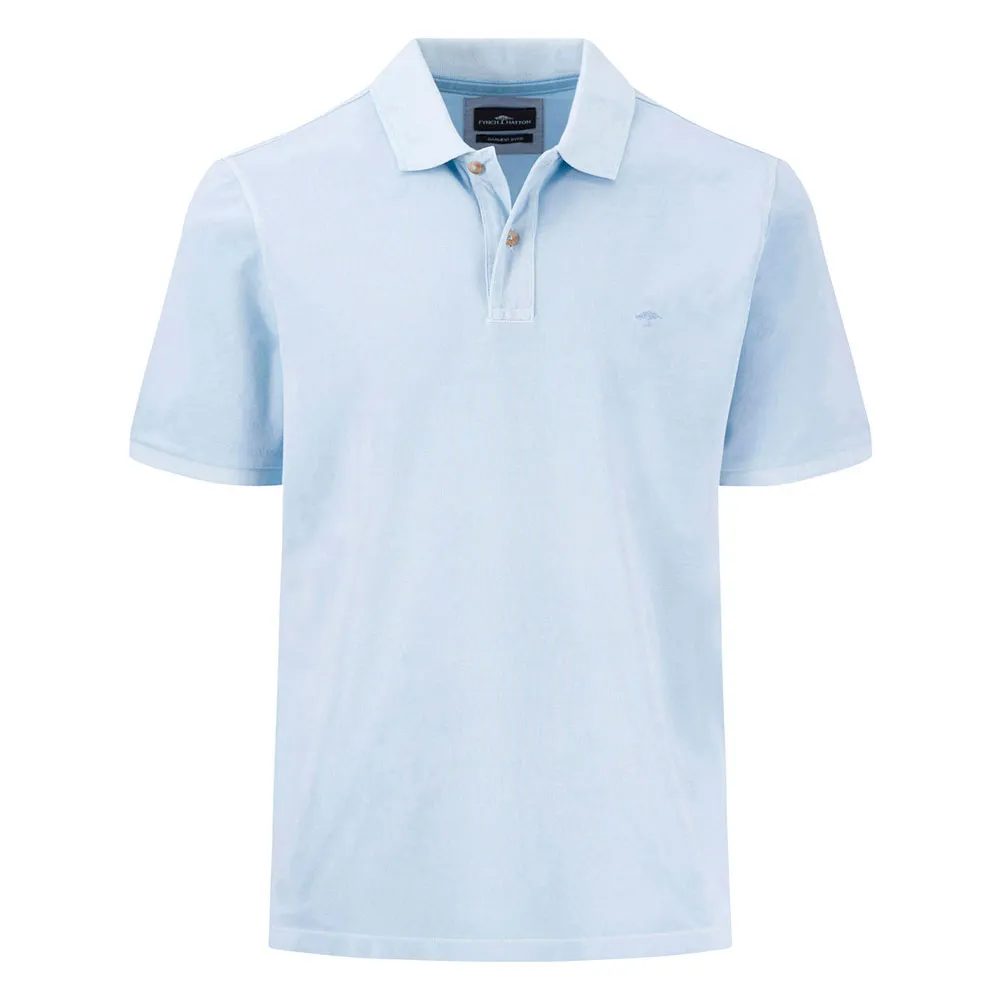 Поло с коротким рукавом Fynch Hatton Sunfaded, синий 
Поло с коротким рукавом Fynch Hatton Sunfaded, синий