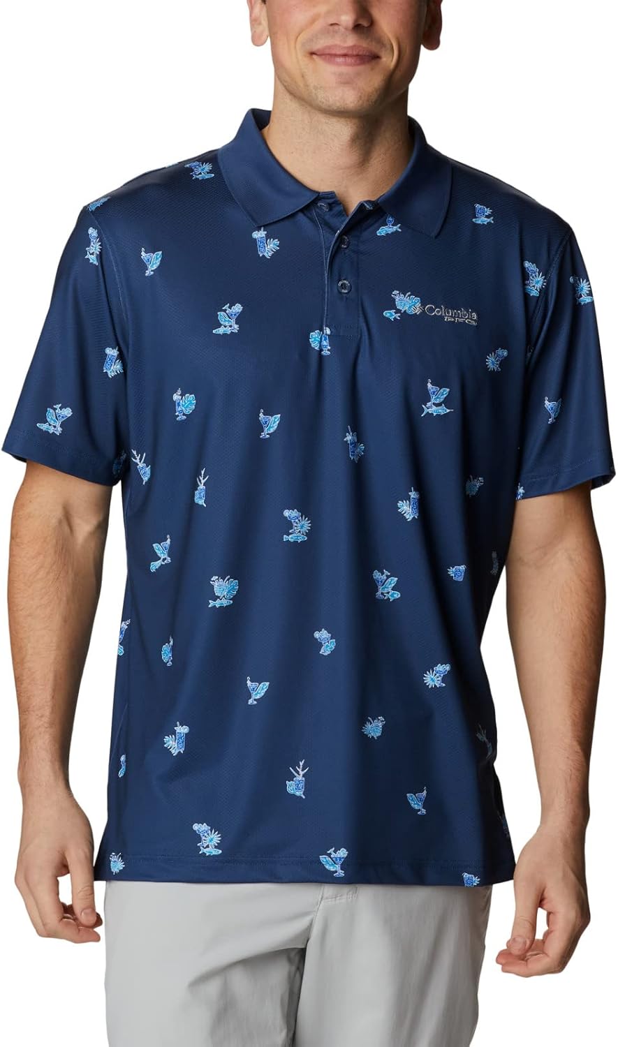 Columbia мужская поло Skiff Cast, Carbon Keyes Please Print
Columbia мужская поло Skiff Cast, Carbon Keyes Please Print