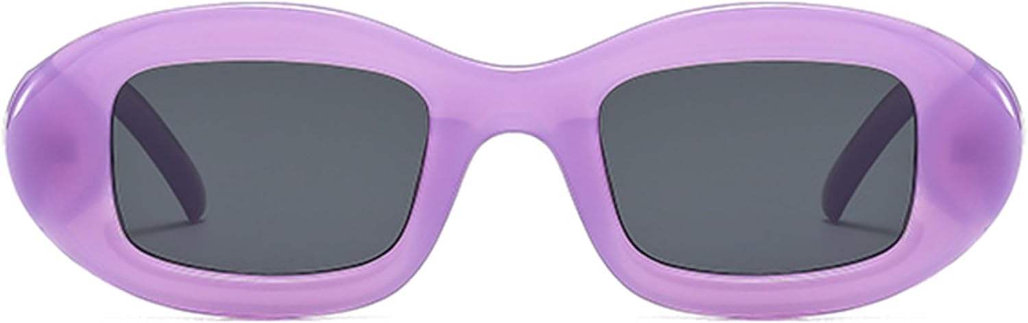 bullabulling Модные овальные солнцезащитные очки 2000-х годов для женщин, милый стиль, защита от УФ-излучения UV400, ретро-модные солнцезащитные очки для мужчин, Purple
bullabulling Модные овальные солнцезащитные очки 2000-х годов для женщин, милый стиль, защита от УФ-излучения UV400, ретро-модные солнцезащитные очки для мужчин, Purple