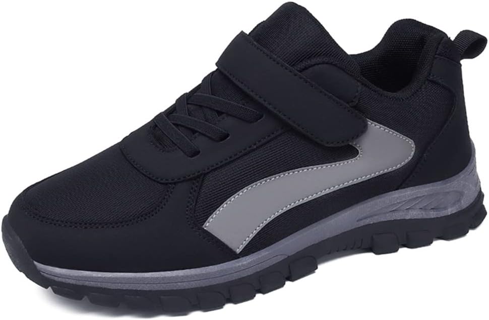 LEADER SHOW Мужские удобные прогулочные туфли против скольжения, безопасные повседневные кроссовки для пожилых с застежкой-липучкой, черный
LEADER SHOW Мужские удобные прогулочные туфли против скольжения, безопасные повседневные кроссовки для пожилых с застежкой-липучкой, черный