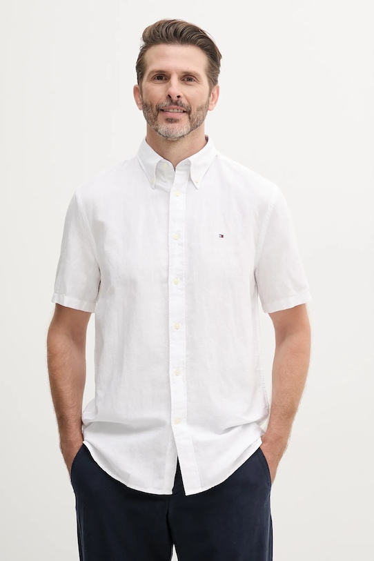 Рубашка с добавлением льна Tommy Hilfiger, белый
Рубашка с добавлением льна Tommy Hilfiger, белый