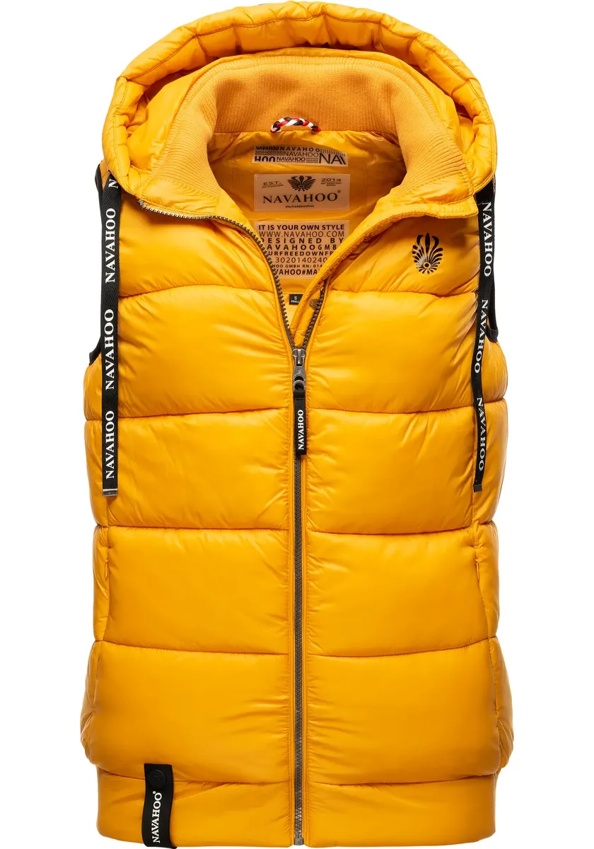 Стеганый жилет Navahoo "Kassidy", стильный женский жилет без рукавов с капюшоном, желтый
Стеганый жилет Navahoo "Kassidy", стильный женский жилет без рукавов с капюшоном, желтый