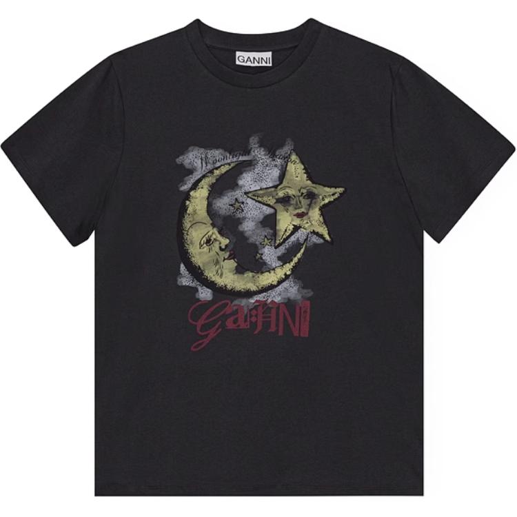 Графическая футболка с принтом Crewneck GANNI, черный
Графическая футболка с принтом Crewneck GANNI, черный
