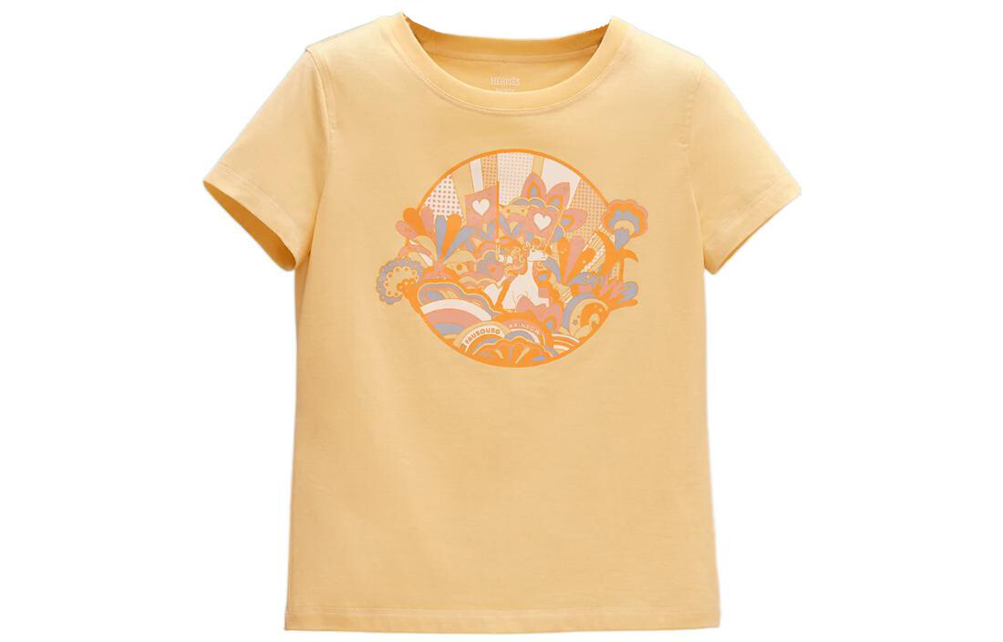 Футболка женская Hermes с принтом, желтый
Футболка женская Hermes с принтом, желтый