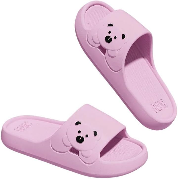 Тапочки DMMWCX с мультяшным медведем, домашние тапочки для женщин, мягкие EVA, для ванной, с противоскользящей подошвой, фиолетовый
Тапочки DMMWCX с мультяшным медведем, домашние тапочки для женщин, мягкие EVA, для ванной, с противоскользящей подошвой, фиолетовый