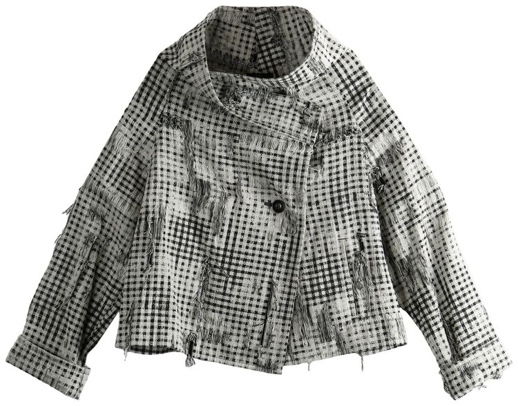 Куртка-халат Y's U Curve, бело-черная
Куртка-халат Y's U Curve, бело-черная